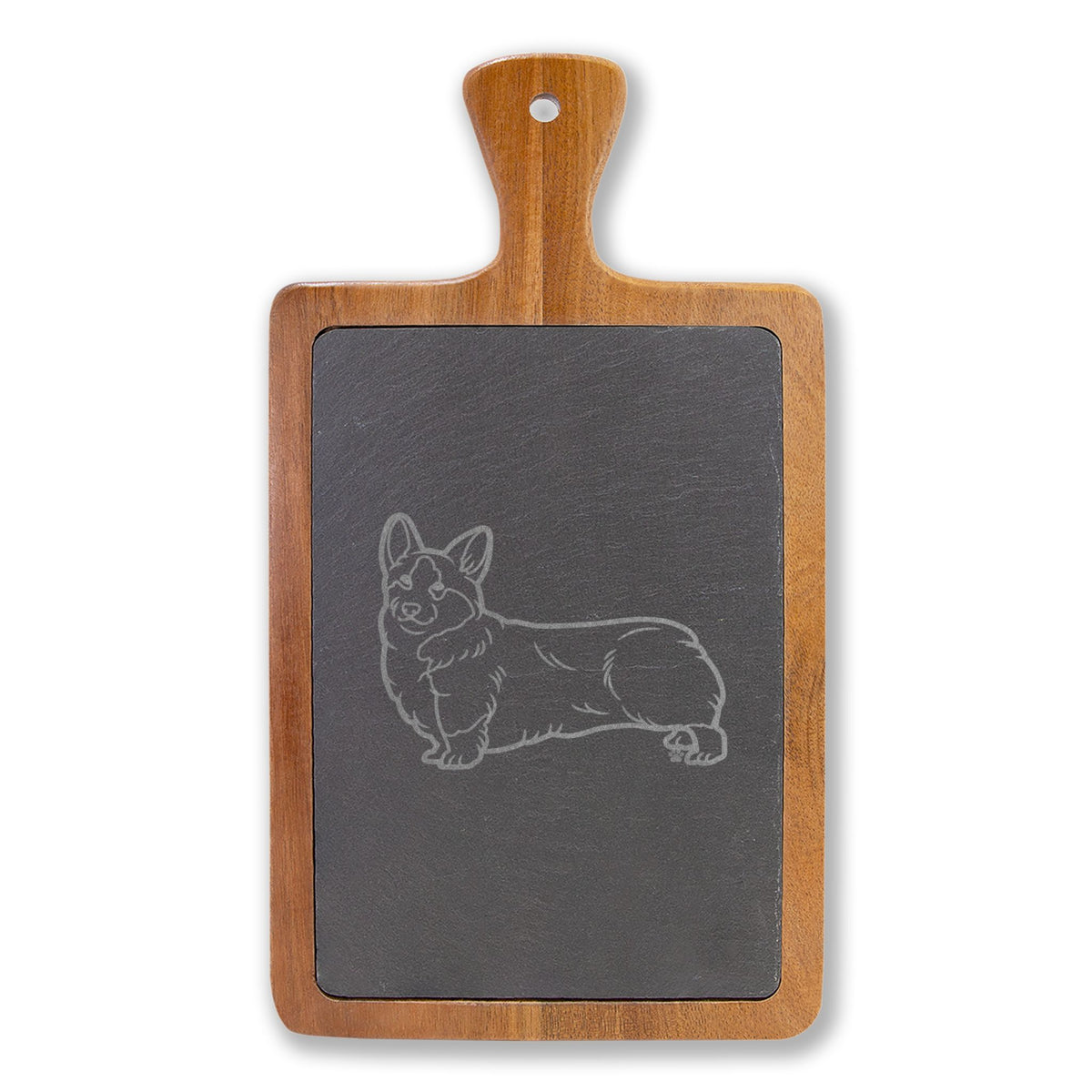 Corgi Engraved Charcuterie Board, Dog Lover Cheese Board & Serving Platter