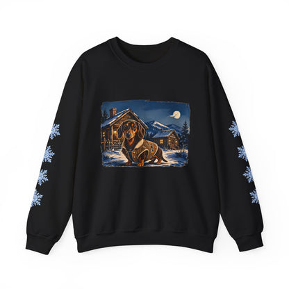 Smooth Coat Dachshund Smoky Mountain Christmas Sweatshirt