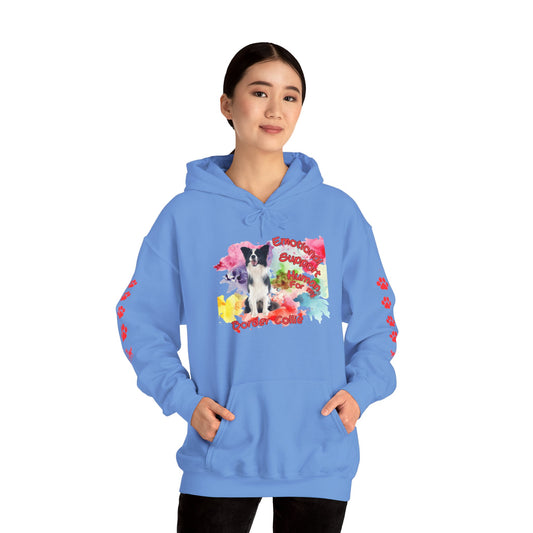 Emotional Support Human for my Border Collie Hoodie