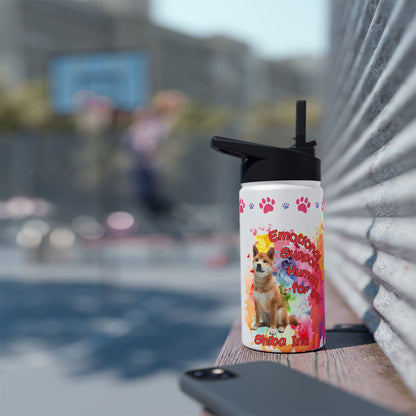Emotional Support Human for my Shiba Inu Water Bottle