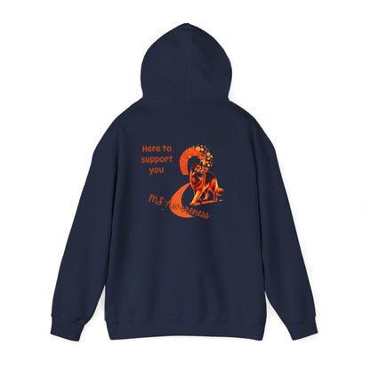 German Shepherd "Here to Support You" MS Awareness Hoodie