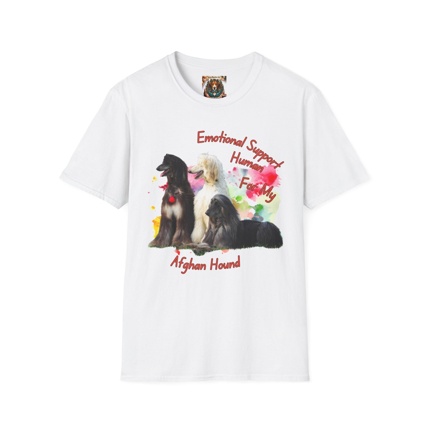 Afghan Hound Emotional Support Human T-shirt