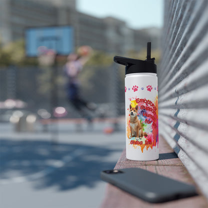 Emotional Support Human for my Shiba Inu Water Bottle