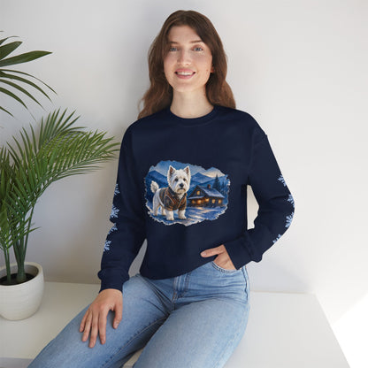 West Highland Terrier Smoky Mountain Christmas Sweatshirt