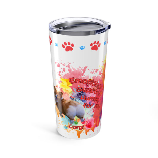 Emotional Support Human for my Corgi Coffee Tumbler