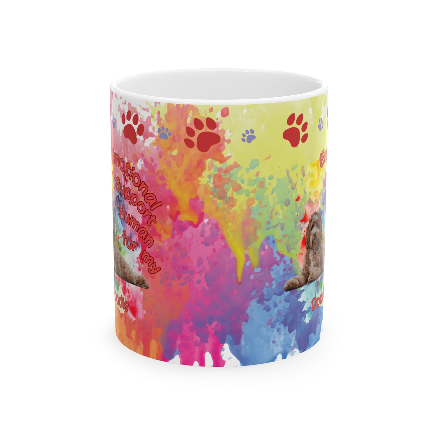 Emotional Support Human for my Doodle Dog Coffee mug