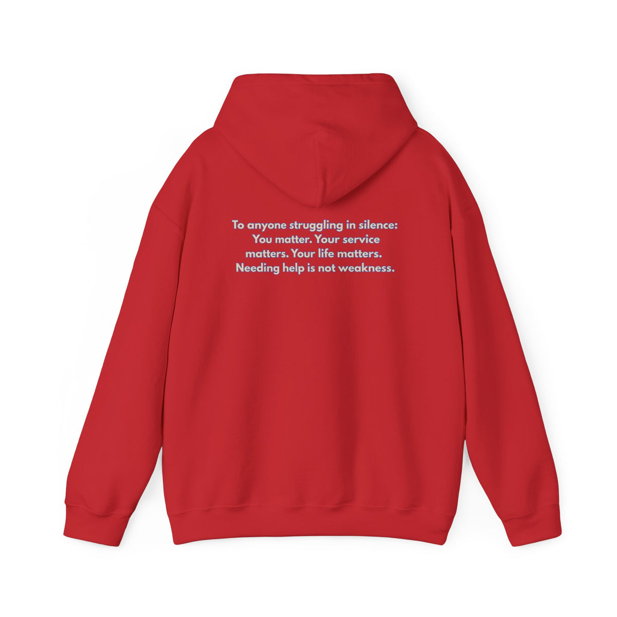 Healing at Both Ends of the Leash™ – Veterans Day Support Unisex Heavy Blend Hooded Sweatshirt