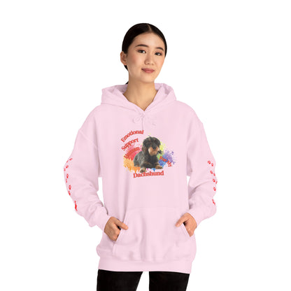 Emotional Support Human for my Dachshund Wire haired Hoodie