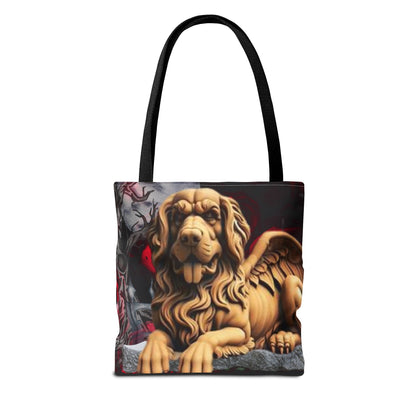 Golden Retriever Angelic Gargoyle Protector Tote Bag