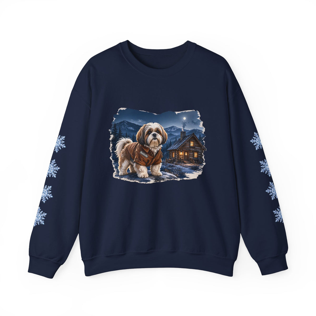 Shih Tzu Smoky Mountain Christmas Sweatshirt
