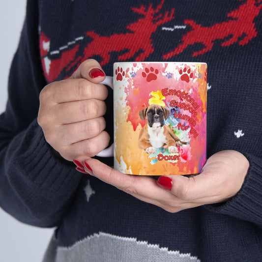 Emotional Support Human for my Boxer Coffee Mug