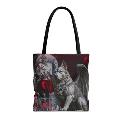 Siberian Husky Angelic Gargoyle Protector Tote Bag