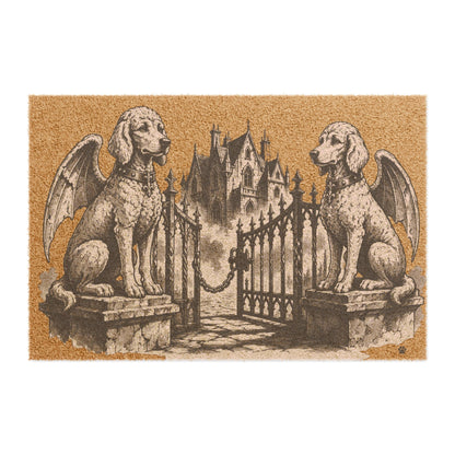 Standard Poodle Gargoyle Angel Gothic Protector Welcome Mat