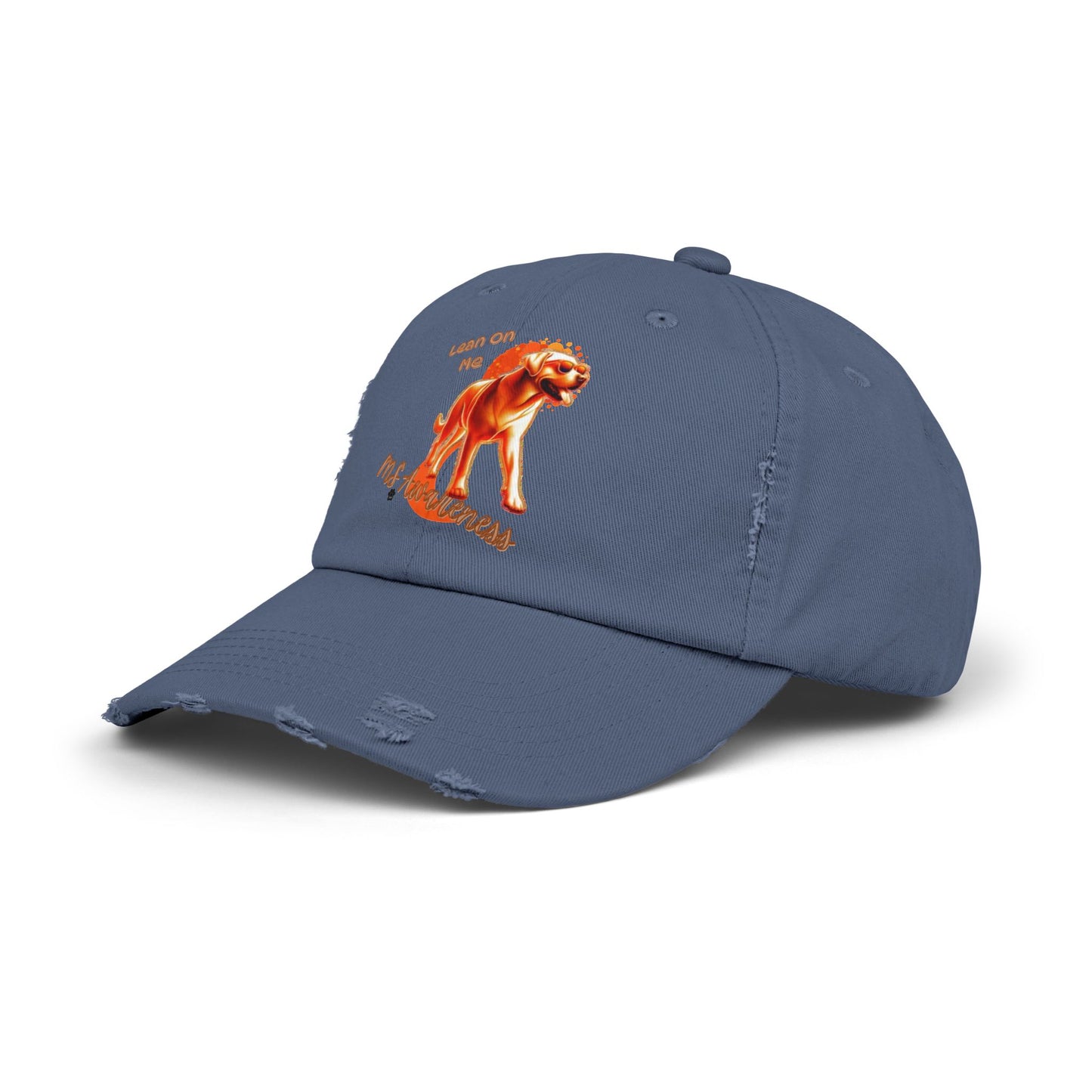 Labrador Retriever "Lean on Me" MS Awareness Distressed Cap