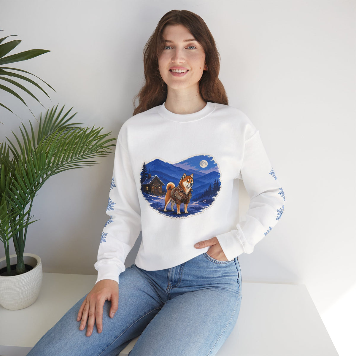 Shiba Inu Smoky Mountain Christmas Sweatshirt