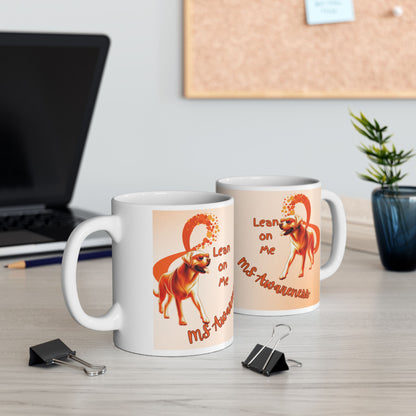 Labrador Retriever MS Awareness Coffee Mug – "Lean on Me" Ceramic Mug