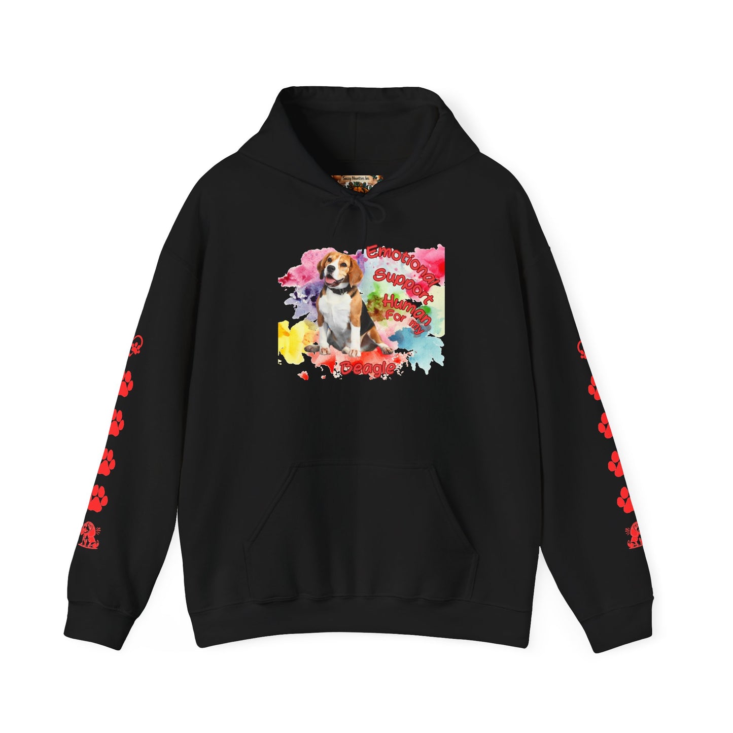 Emotional Support Human for My Beagle Pullover Hoodie