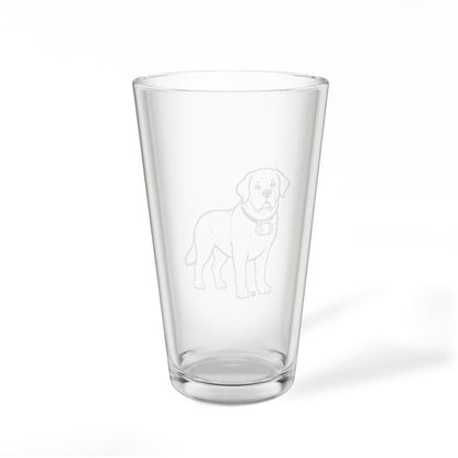 Saint Bernard  Engraved Pint Glass