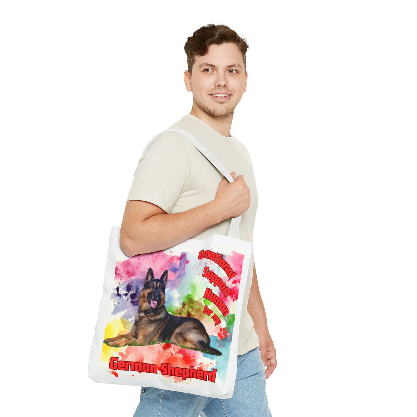 Emotional Support Human for my German Shepherd Totebag