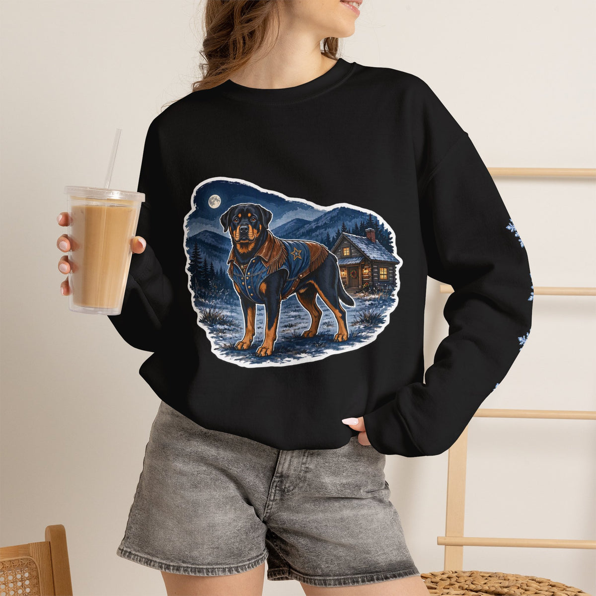 Rottweiler Smoky Mountain Christmas Sweatshirt
