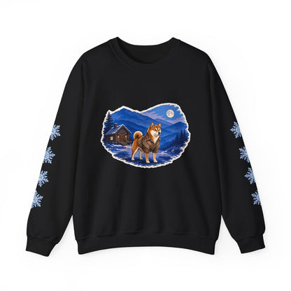Shiba Inu Smoky Mountain Christmas Sweatshirt