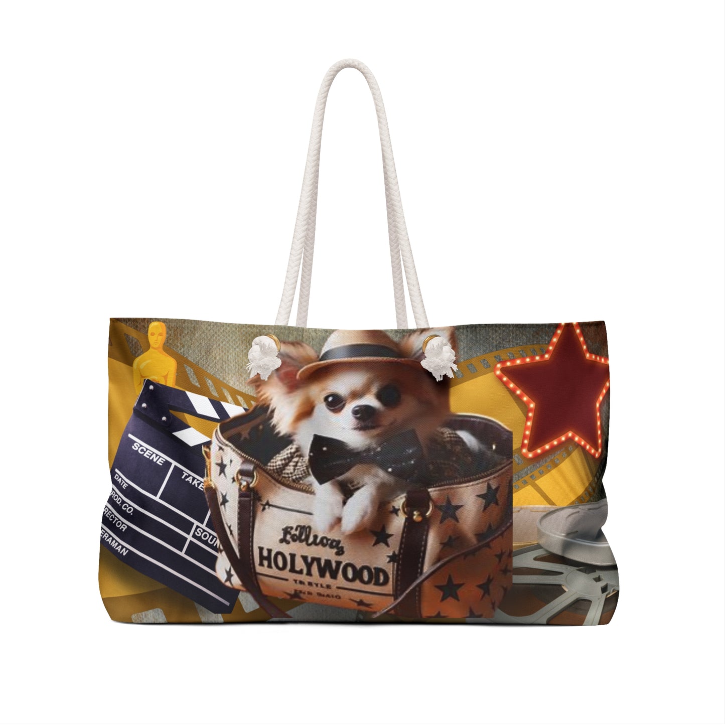 Hollywood Chihuahua Weekender Bag great for the chihuahua lover