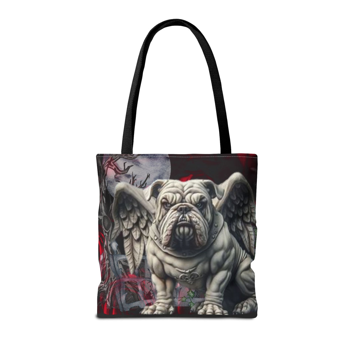American Bulldog Angelic Gargoyle Protector Tote Bag