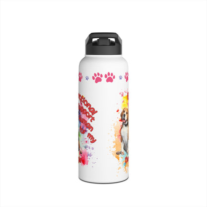 Emotional Support Human for my Beagle Water Bottle