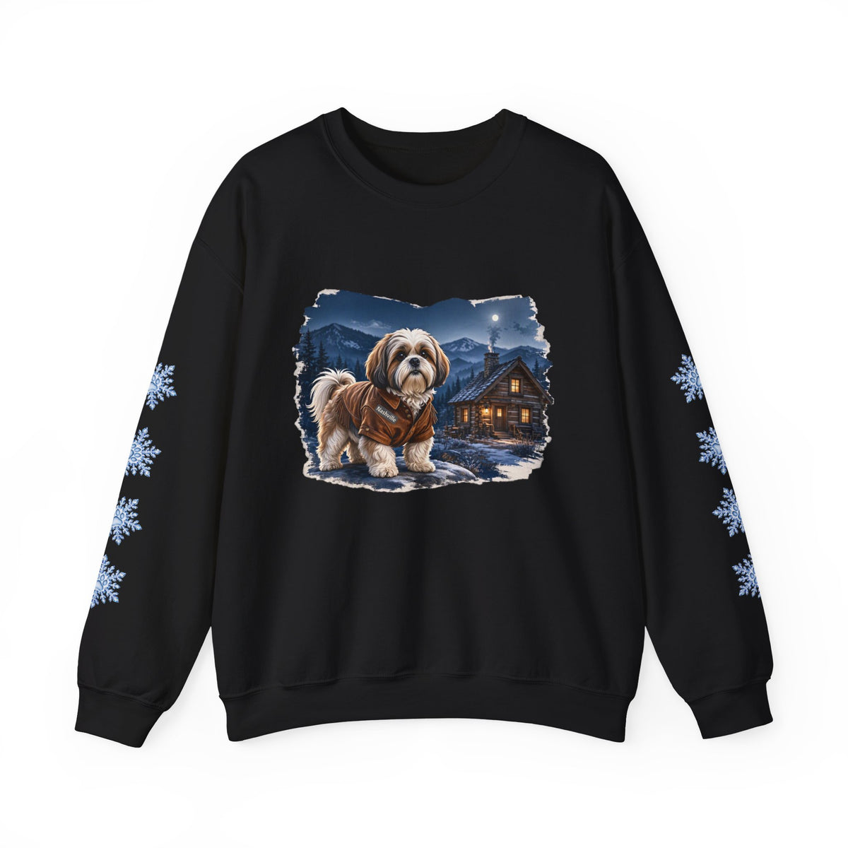 Shih Tzu Smoky Mountain Christmas Sweatshirt