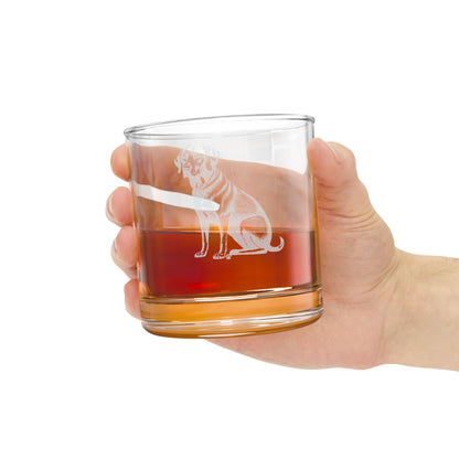 Black Lab Engraved Whiskey Glass