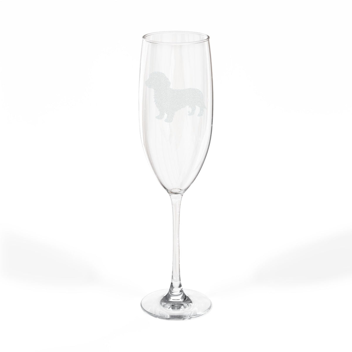 Dachshund Wire Hair Engraved Champagne Flute