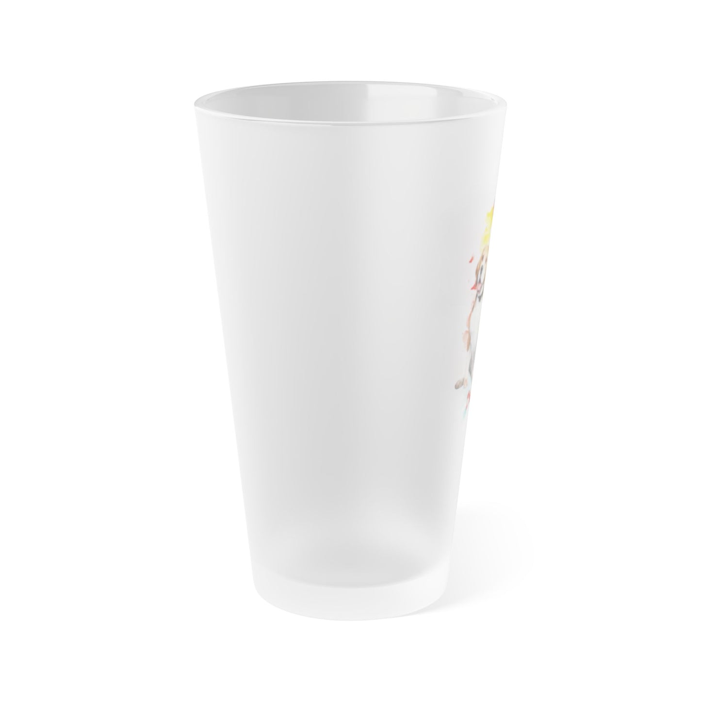 Emotional Support Human for my Beagle Frosted Pint Glass
