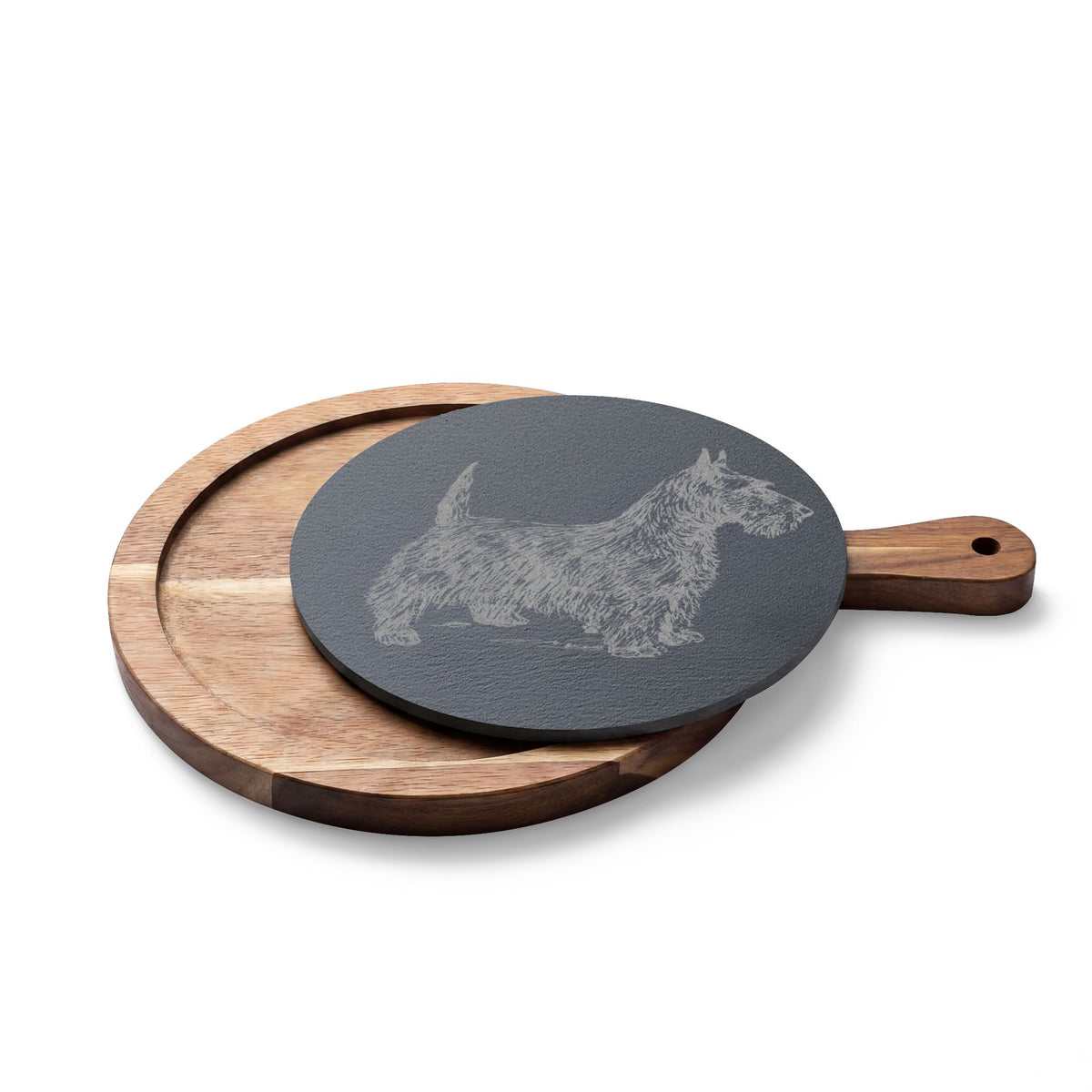 Scottish Terrier Engraved Charcuterie Board, Dog Lover Cheese Board & Serving Platter