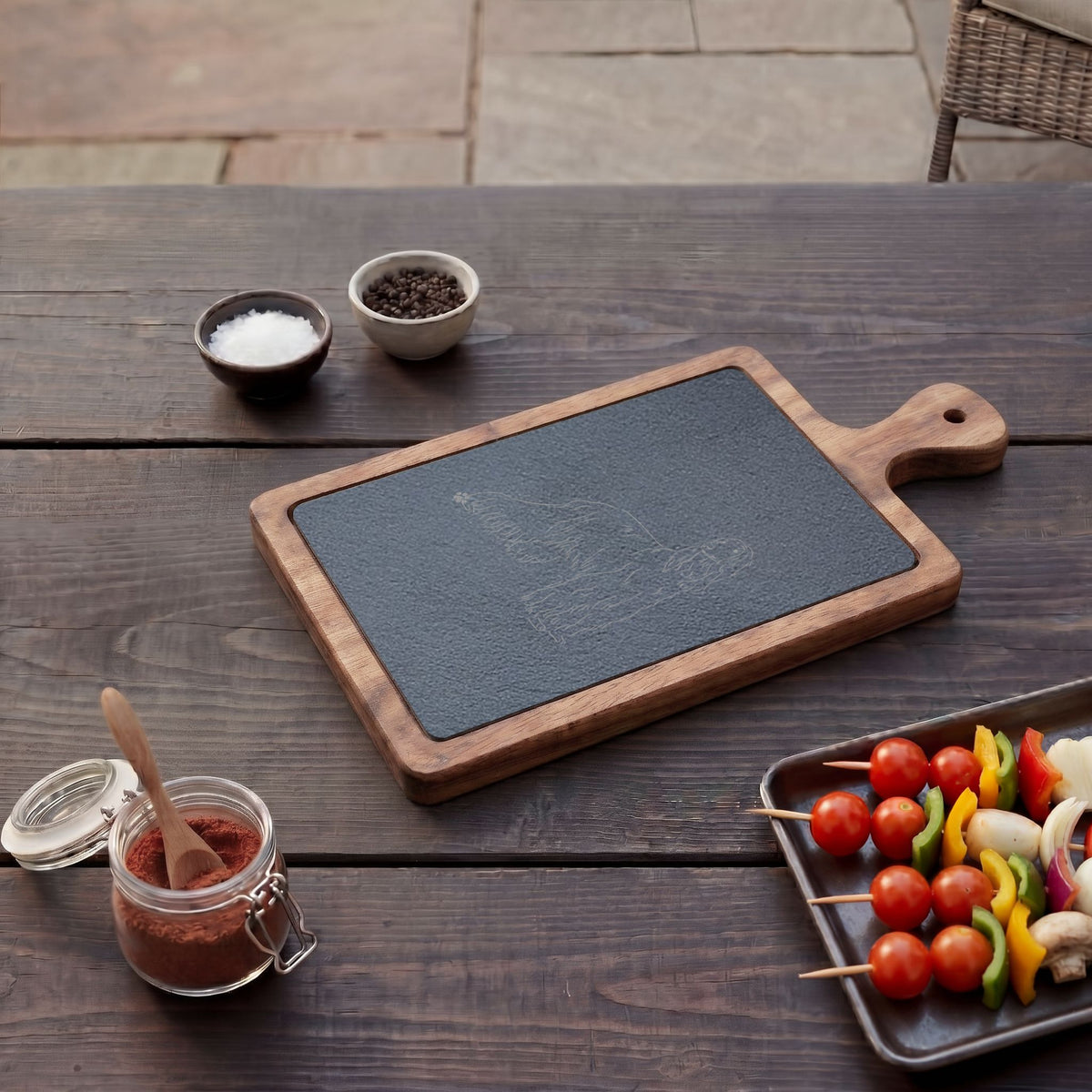 Afghan Hound Engraved Charcuterie Board, Dog Lover Cheese Board & Serving Platter
