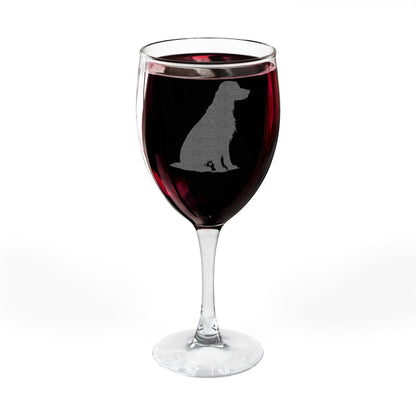 Irish Setter Engraved Wine Glass