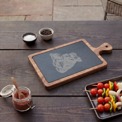 Pitbull Engraved Charcuterie Board, Dog Lover Cheese Board & Serving Platter
