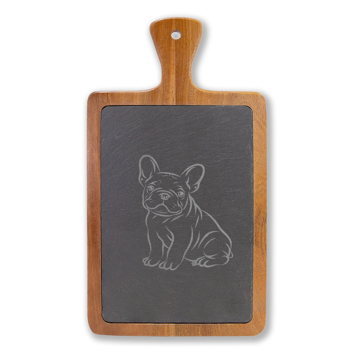 French Bulldog Engraved Charcuterie Board, Dog Lover Cheese Board & Serving Platter