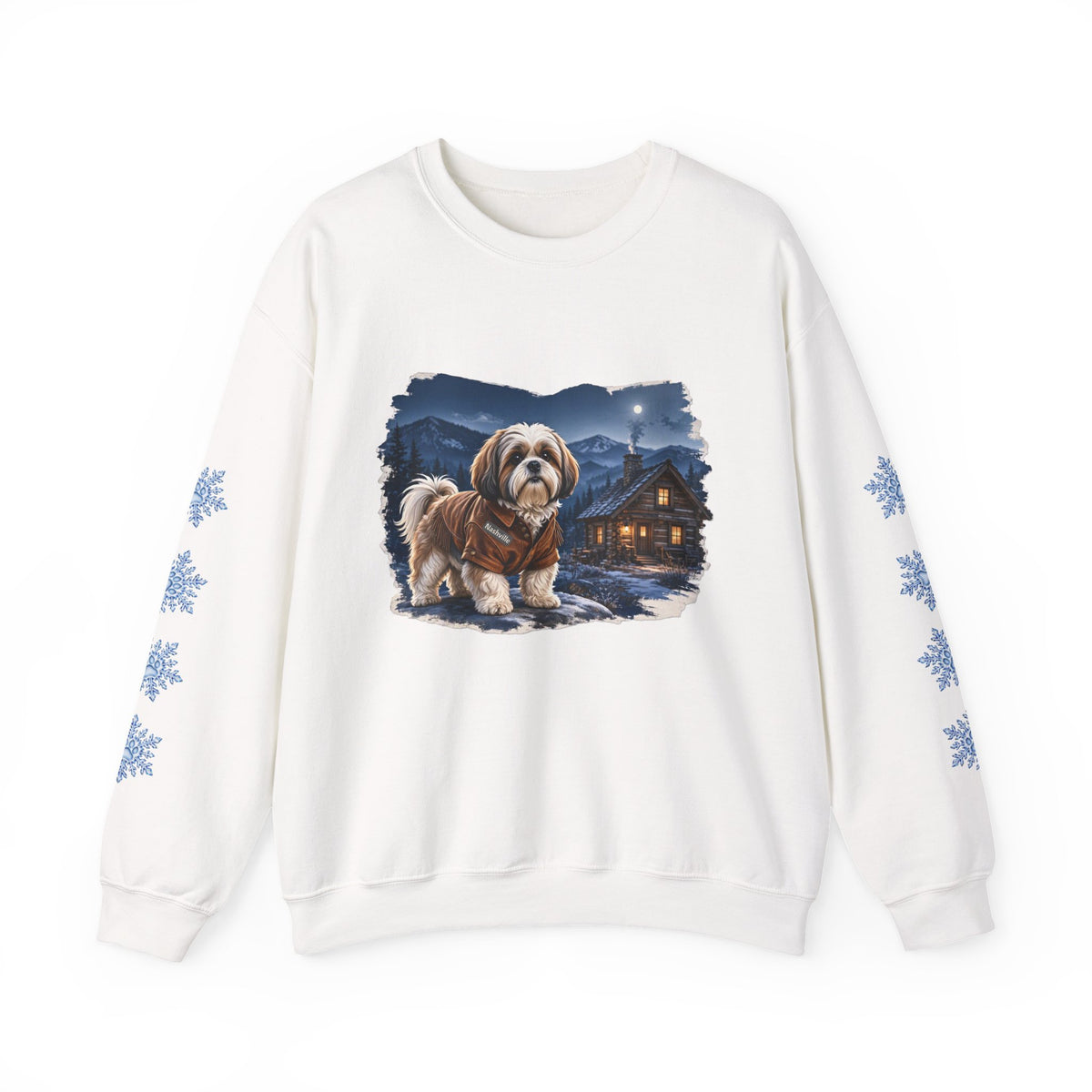 Shih Tzu Smoky Mountain Christmas Sweatshirt