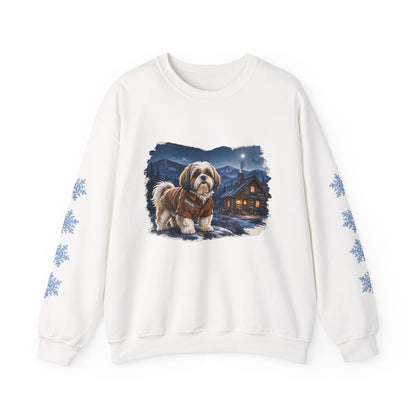 Shih Tzu Smoky Mountain Christmas Sweatshirt