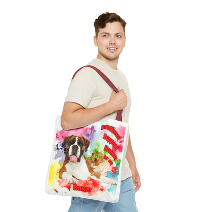Emotional Support Human for my Boxer tote bag