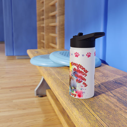 Emotional Support Human for my Corgi Sports Water Bottle