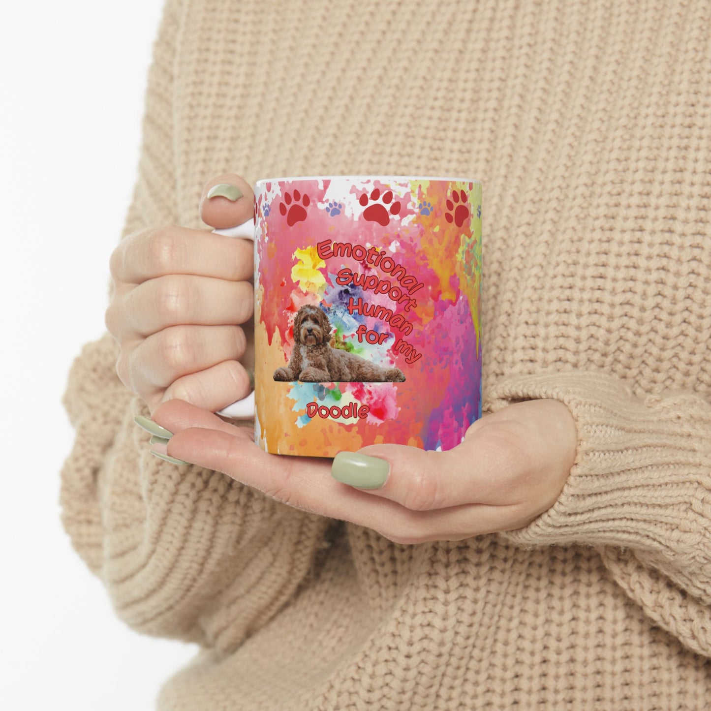 Emotional Support Human for my Doodle Dog Coffee mug