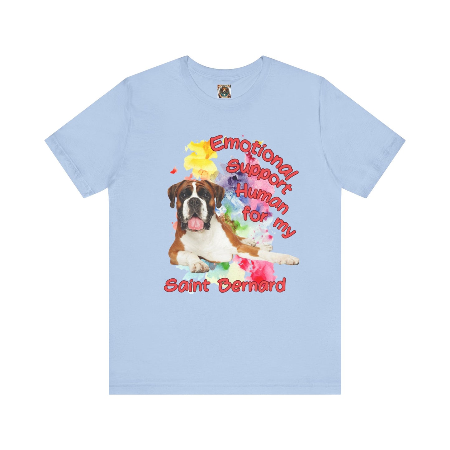 Emotional Support Human Saint Bernard Tee