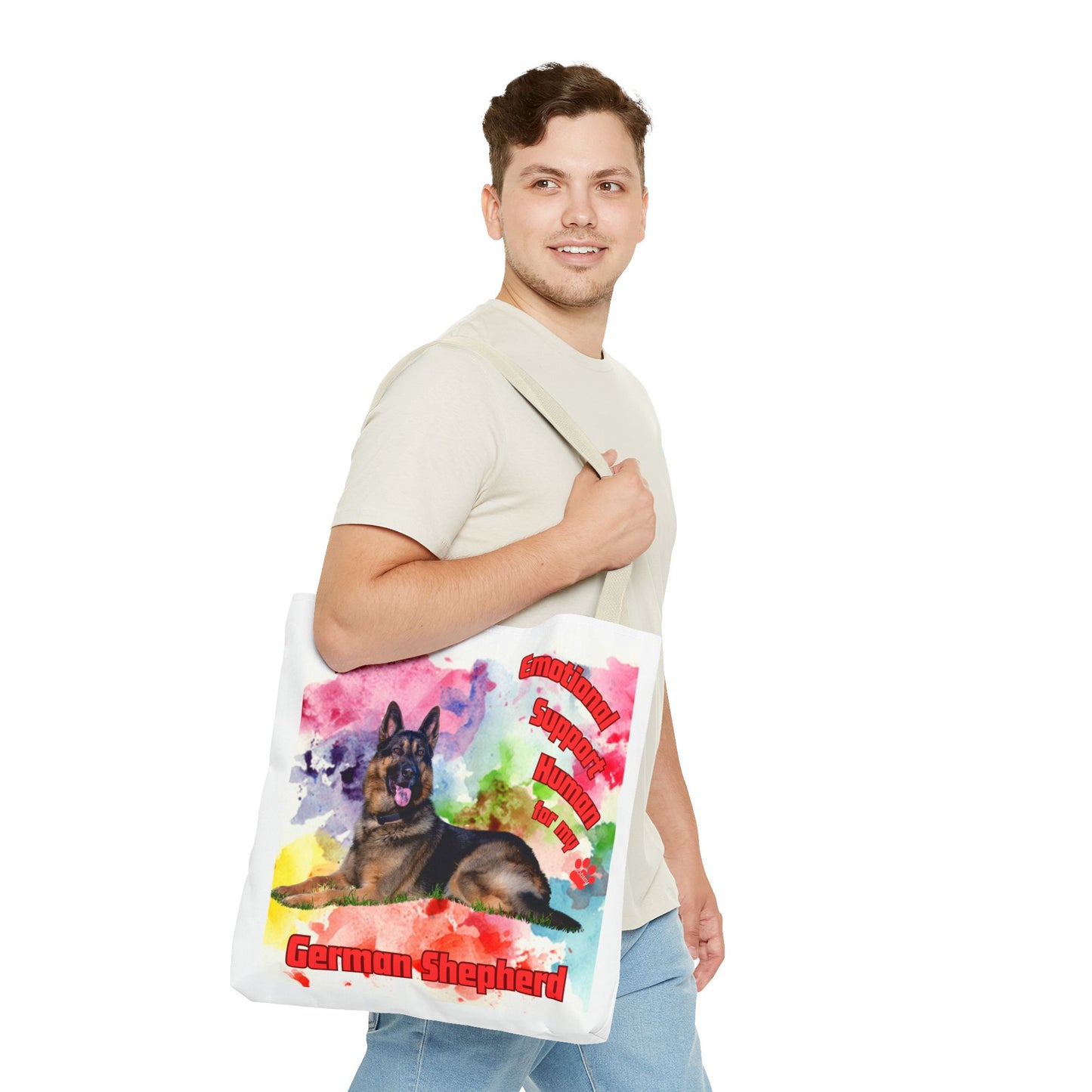 Emotional Support Human for my German Shepherd Totebag