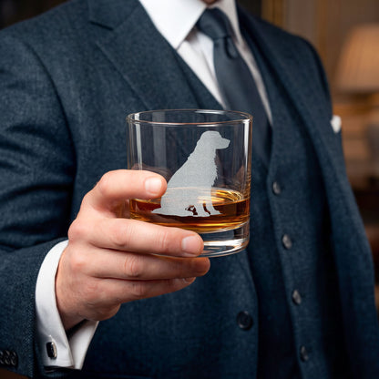 Irish Setter  Engraved Whiskey Glass