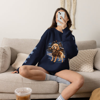 Standard Poodle Smoky Mountain Christmas Sweatshirt