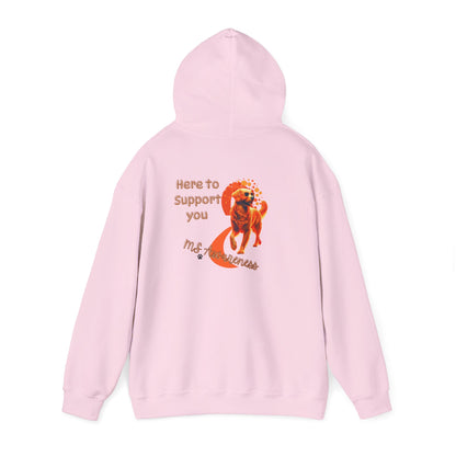 Golden Retriever "Here to Support You" MS Awareness Hoodie