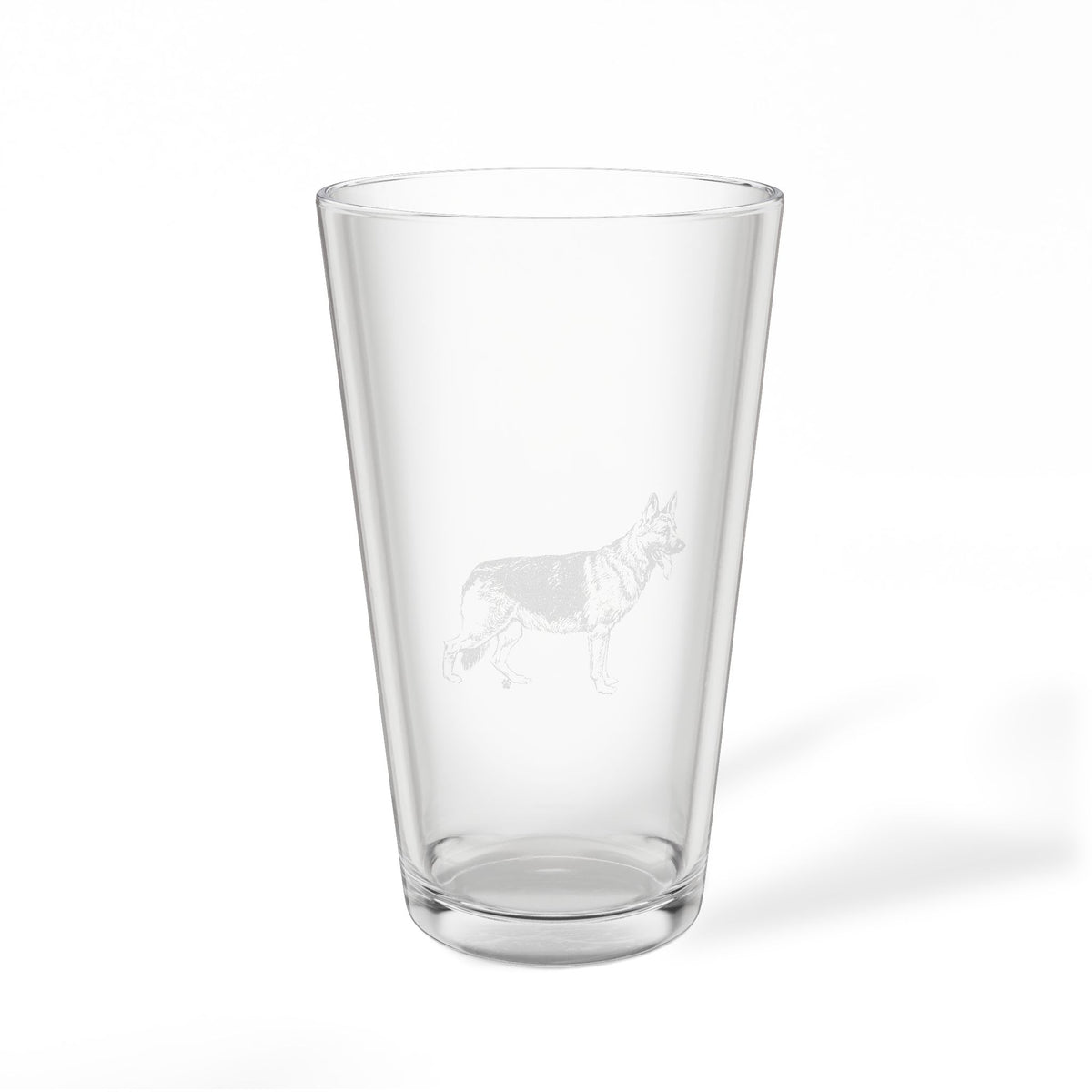 German Shepherd Engraved Pint Glass