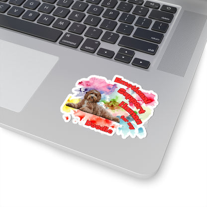 Emotional Support Human for my Doodle Dog Sticker