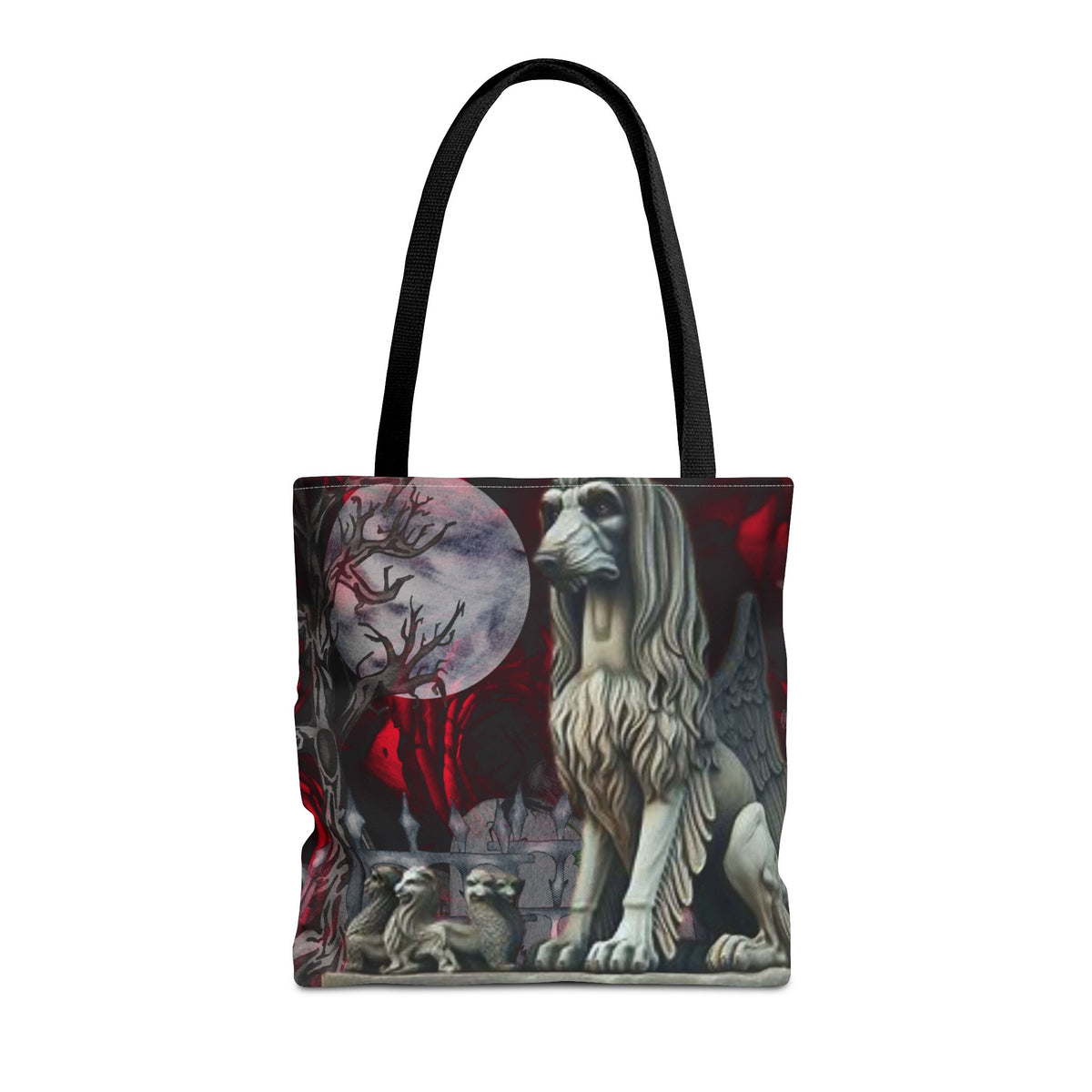 Afghan Hound Angelic Gargoyle Protector Tote Bag
